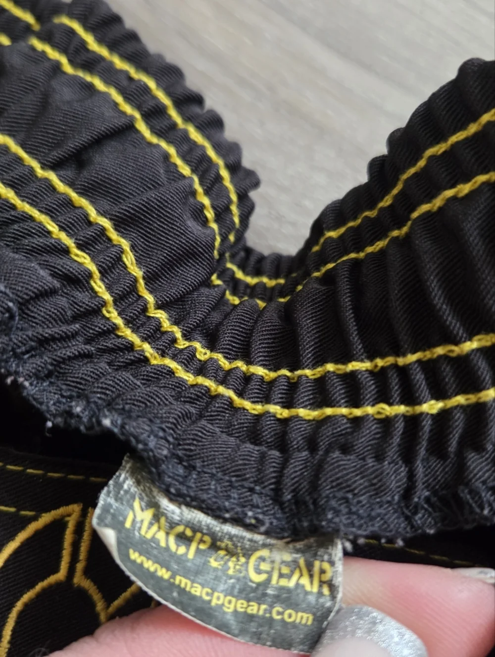 MACP Black and Yellow Fight Shorts Army Combatives Embroidered